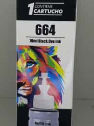 BOTELLA DE TINTA GENERICA EPSON 664 NEGRA