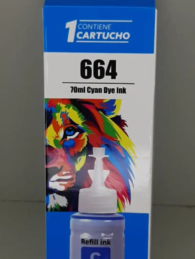 BOTELLA DE TINTA GENERICA EPSON 664 CIAN