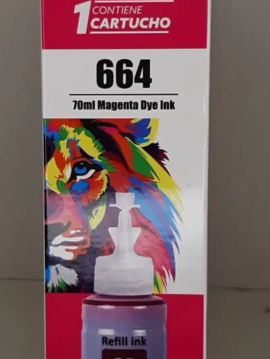 BOTELLA DE TINTA GENERICA EPSON 664 MAGENTA