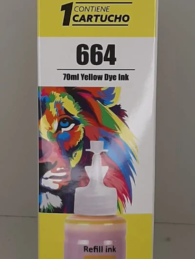 BOTELLA DE TINTA GENERICA EPSON 664 AMARILLA