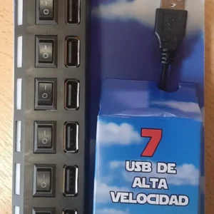 HUB USB GLOBAL 7 PUERTOS 2.0
