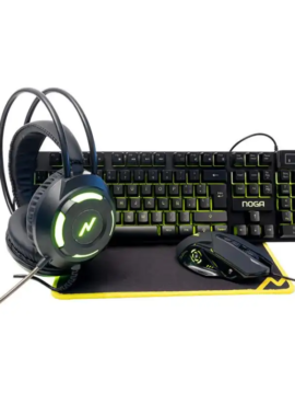 Kit Gamer 4 en 1 Noga NKB-412 Amarillo