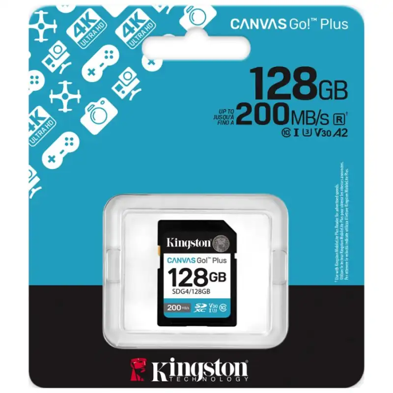 Memoria SD Kingston Canvas Go Plus 128GB