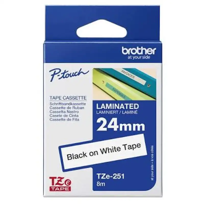 Cinta Rotuladora Brother TZe-251 24mm